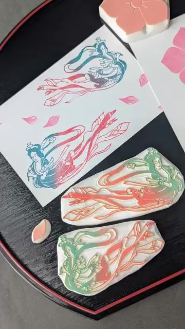 天女の御首題はんこ作品