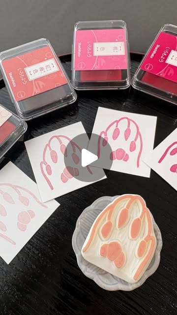 ペット似顔絵アーティストの肉球はんこ作品