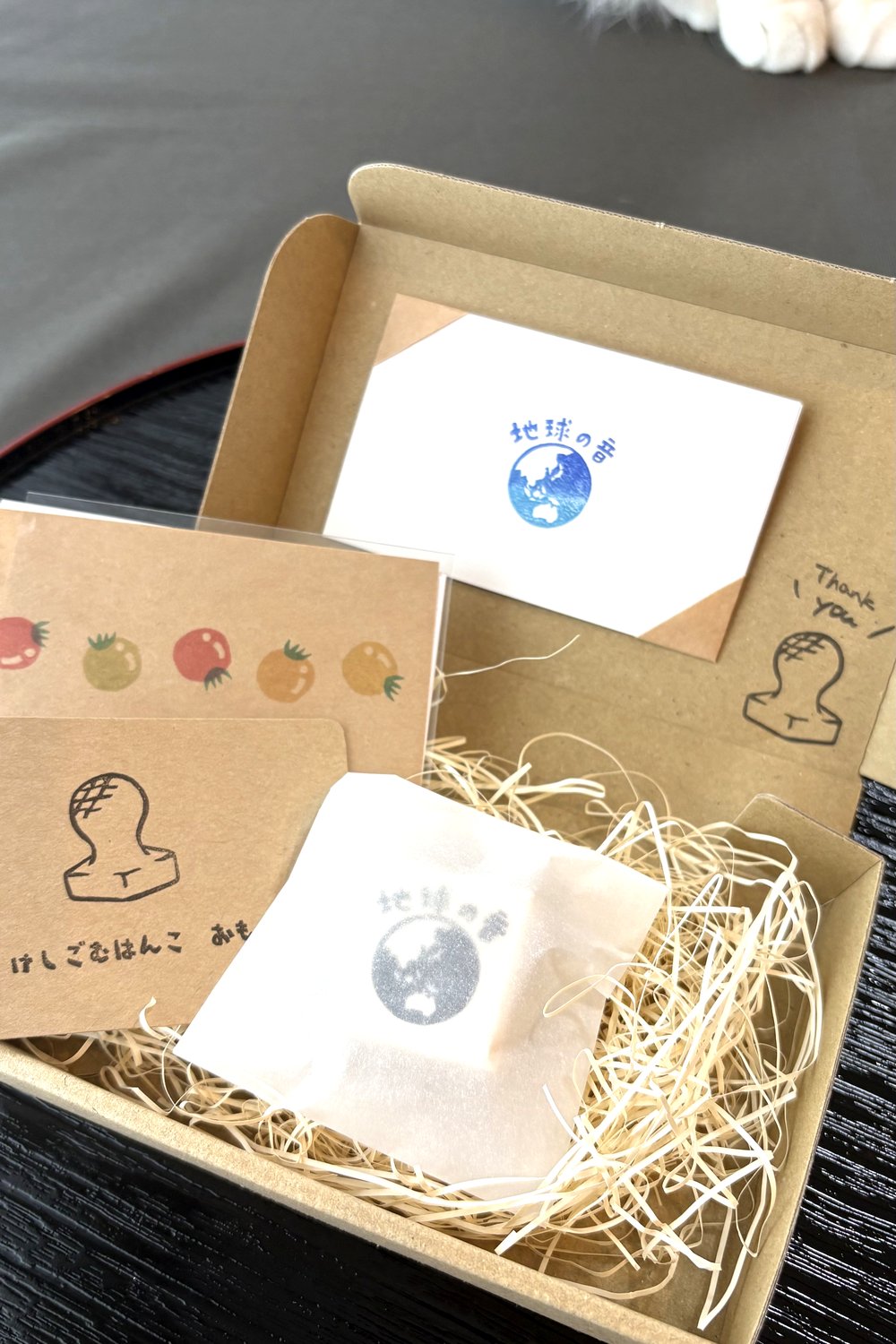 オーダーメイドはんこの梱包・お届けイメージ